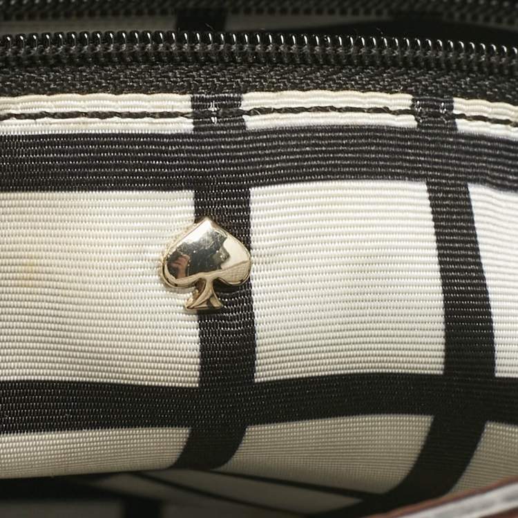 Pre Owned Kate Spade White Leather Holden Street Leslie Satchel