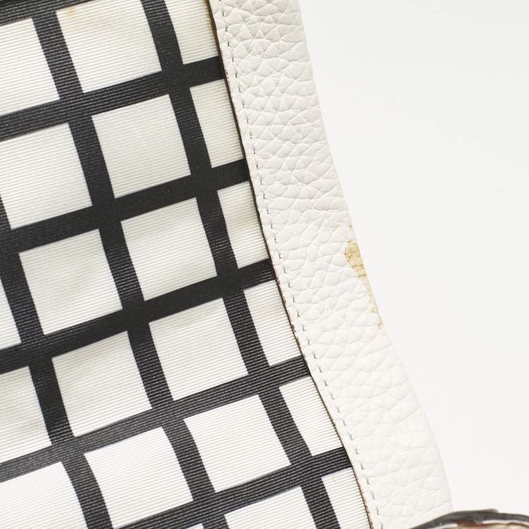Pre Owned Kate Spade White Leather Holden Street Leslie Satchel