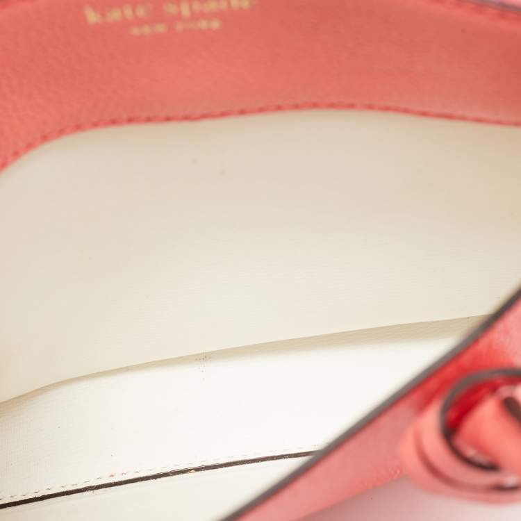Pre Owned Kate Spade Pink Leather Mini Margaux Satchel