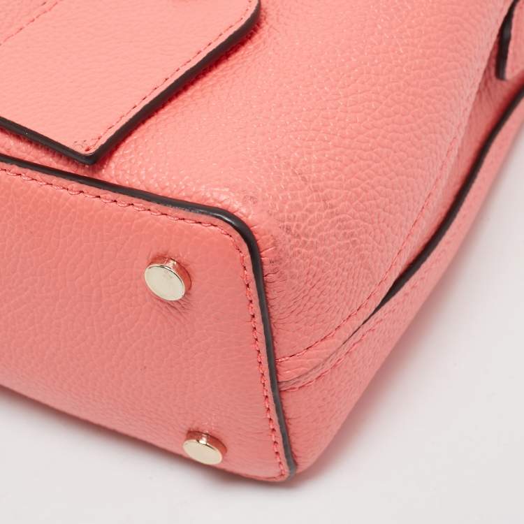 Pre Owned Kate Spade Pink Leather Mini Margaux Satchel