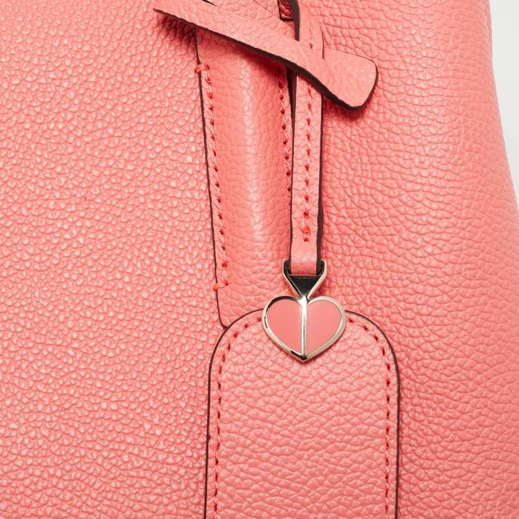 Pre Owned Kate Spade Pink Leather Mini Margaux Satchel