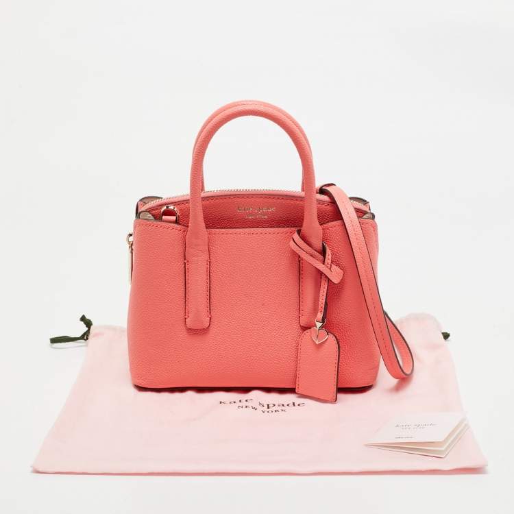 Pre Owned Kate Spade Pink Leather Mini Margaux Satchel