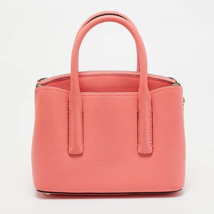 Pre Owned Kate Spade Pink Leather Mini Margaux Satchel