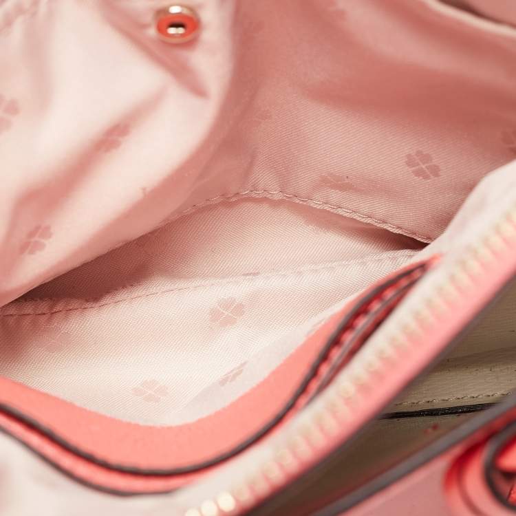 Pre Owned Kate Spade Pink Leather Mini Margaux Satchel