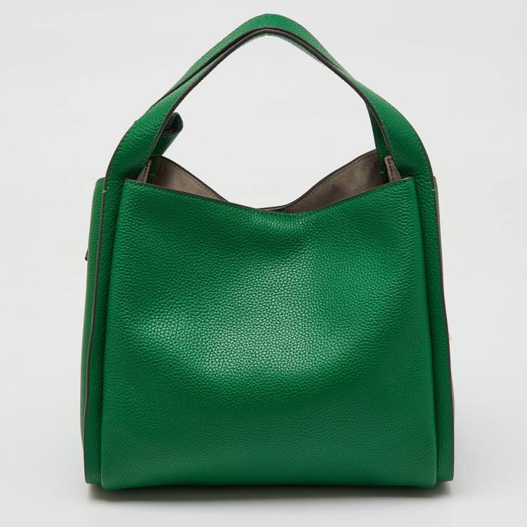 Pre Owned Kate Spade Green Leather Medium Knott Tote
