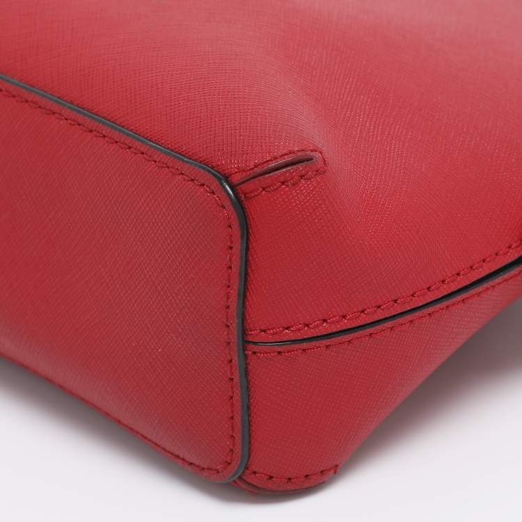 Pre Owned Kate Spade Red Leather Cameron Street Hilli Crossbody Bag
