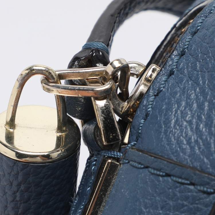 Pre Owned Kate Spade Blue Leather Kingston Drive Arla Crossbody Bag