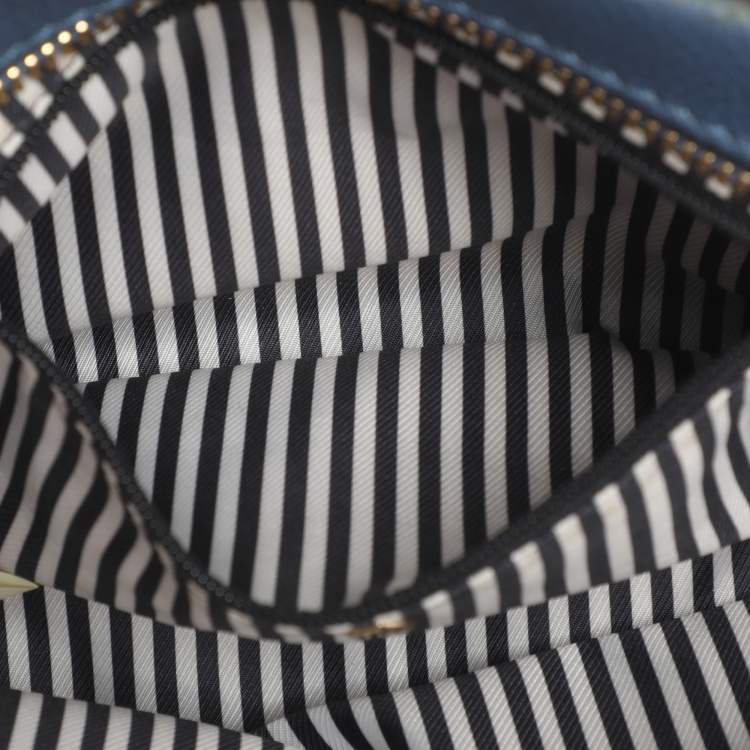 Pre Owned Kate Spade Blue Leather Kingston Drive Arla Crossbody Bag