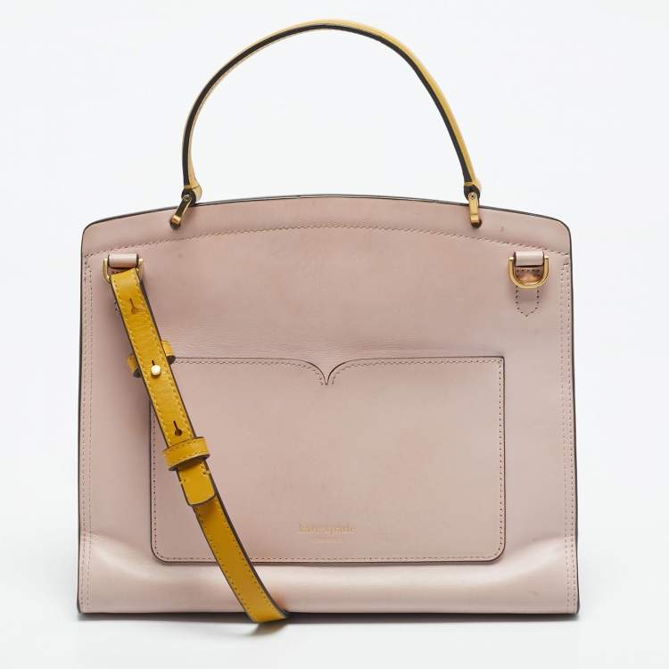 Pre Owned Kate Spade Multicolor Leather Medium Romy Intarsia Top Handle Bag