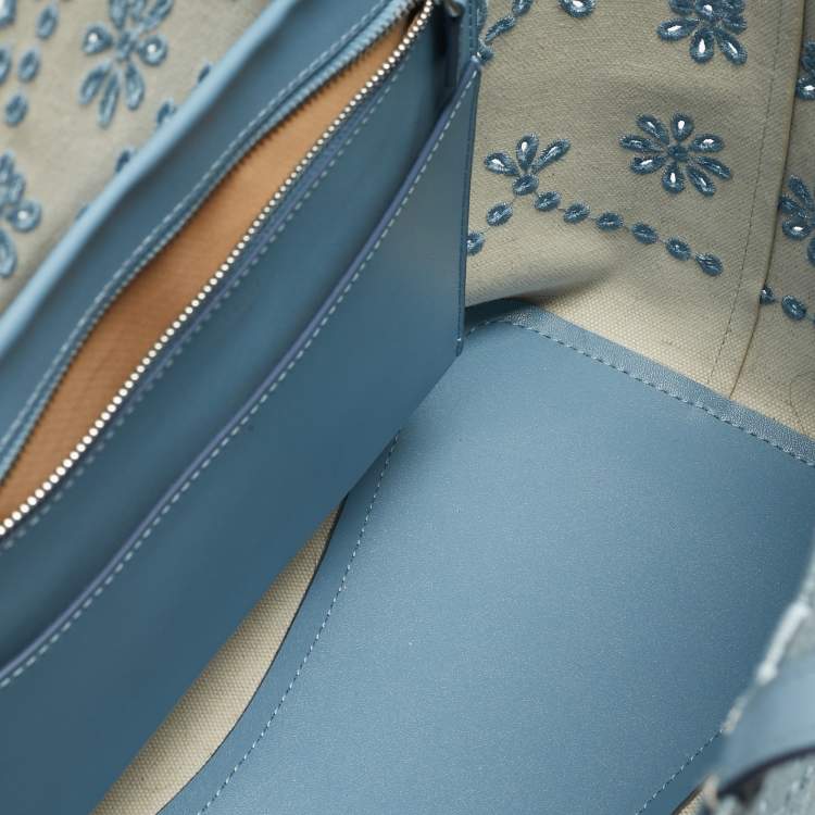 Pre Owned Kate Spade Light Blue Denim Do It All Tote