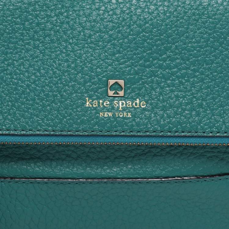Pre Owned Kate Spade Green Leather Shoulder Bag