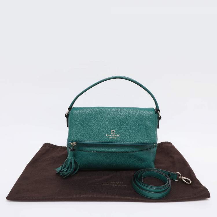 Pre Owned Kate Spade Green Leather Shoulder Bag