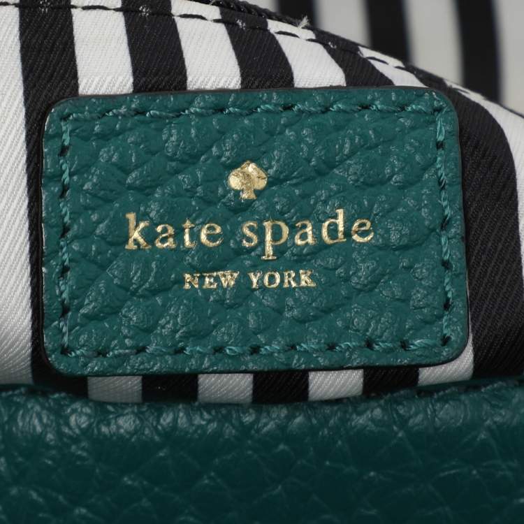 Pre Owned Kate Spade Green Leather Shoulder Bag
