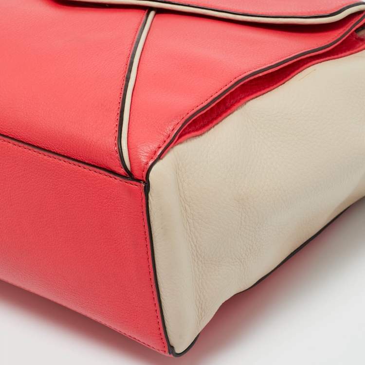 مملوكة مسبقًا Kate Spade Pink/Beige Leather Wesley Palace Johanna Tote
