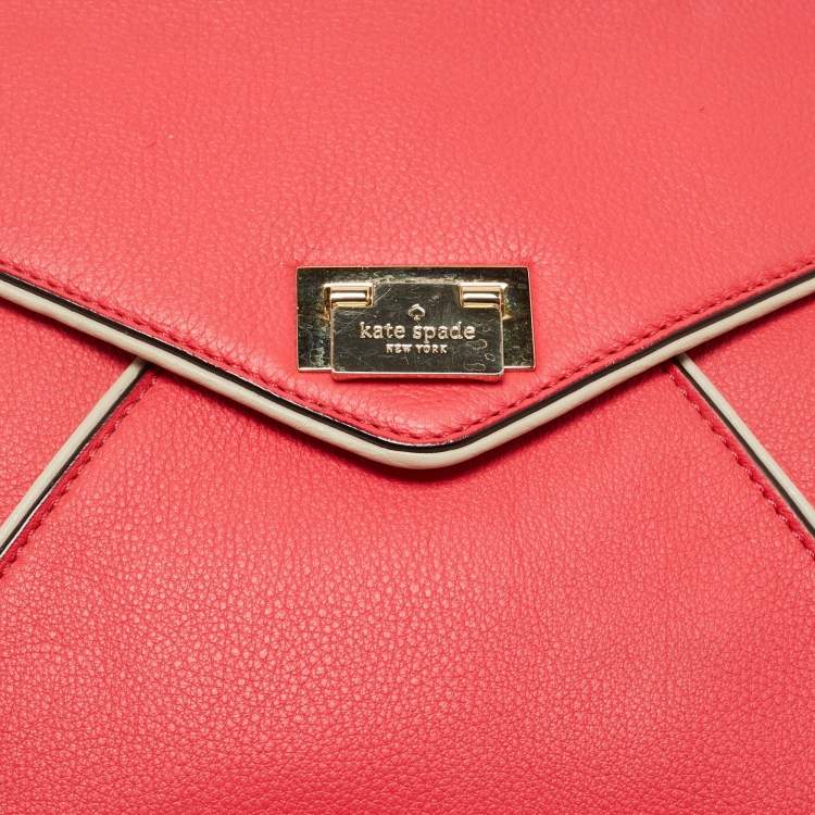 مملوكة مسبقًا Kate Spade Pink/Beige Leather Wesley Palace Johanna Tote