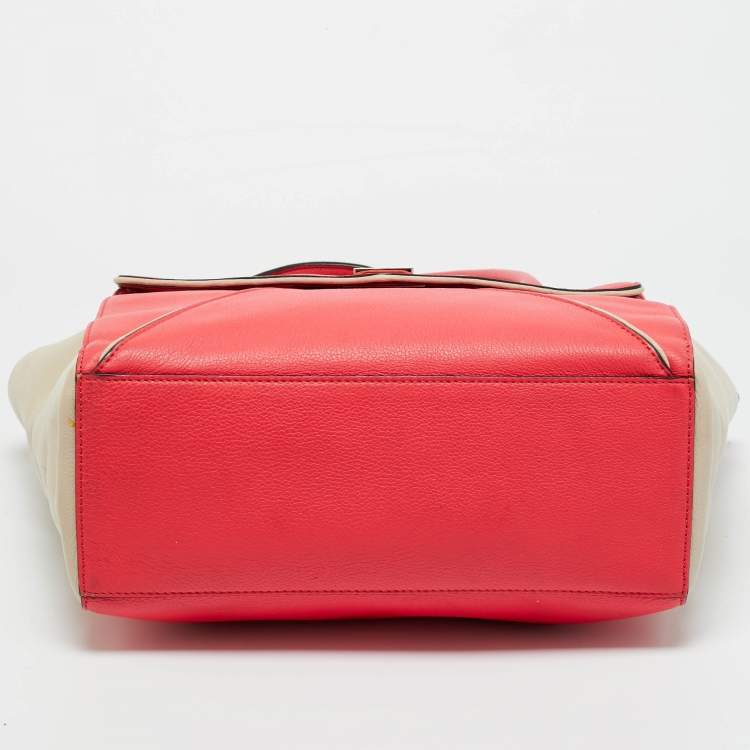 مملوكة مسبقًا Kate Spade Pink/Beige Leather Wesley Palace Johanna Tote