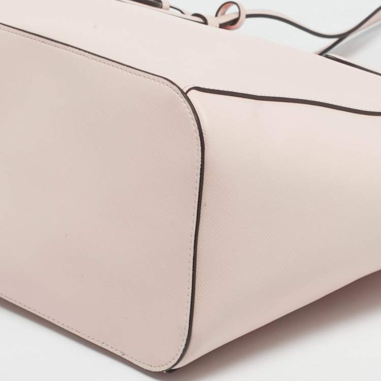 Pre Owned Kate Spade Pink Leather Shopper Tote