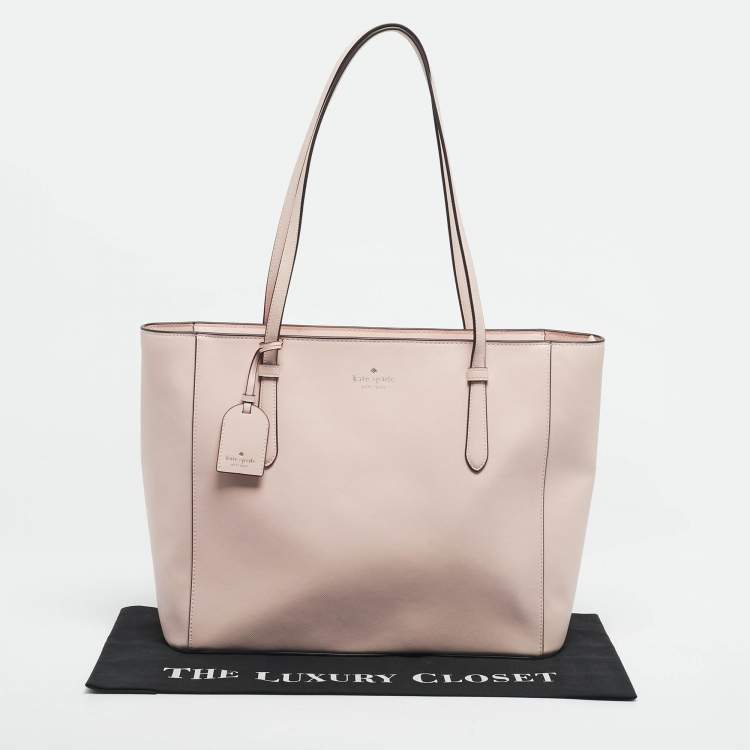 Pre Owned Kate Spade Pink Leather Shopper Tote