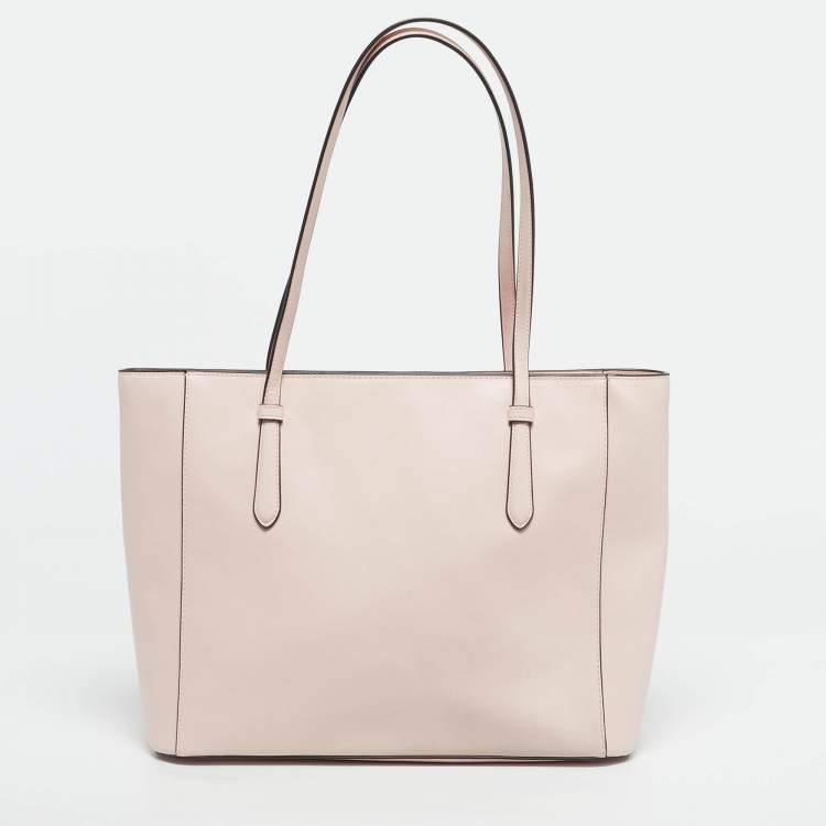 Pre Owned Kate Spade Pink Leather Shopper Tote