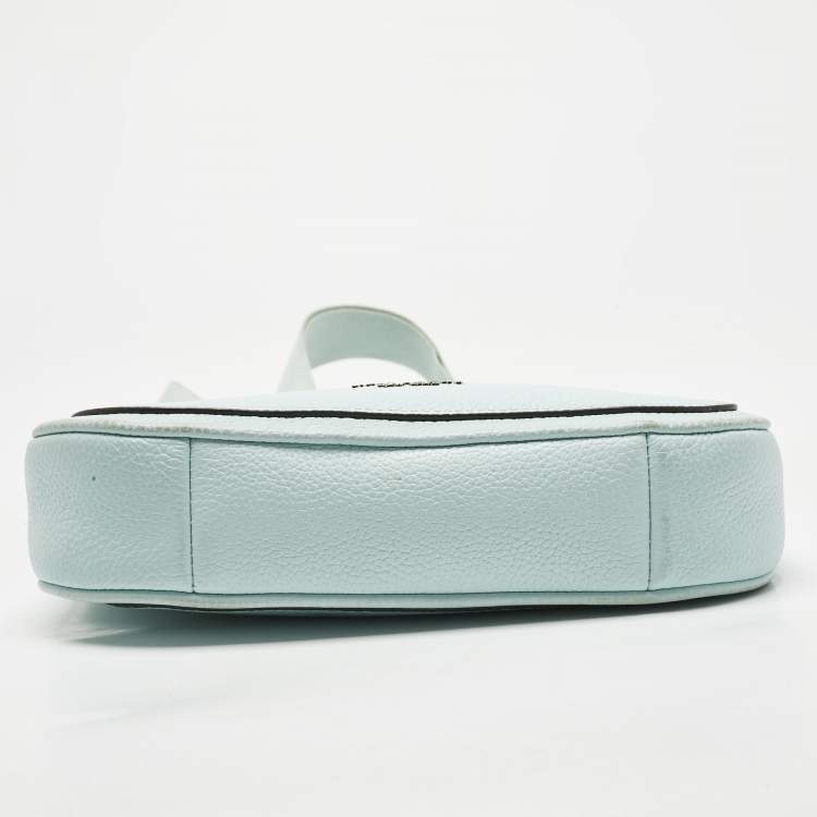 Pre Owned Kate Spade Light Blue Leather Roulette Messenger Bag