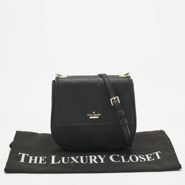 Pre Owned Kate Spade Black Leather Small Cameron Street Byrdie Crossbody Bag