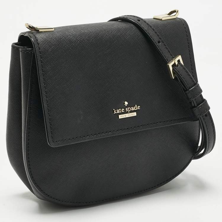 Pre Owned Kate Spade Black Leather Small Cameron Street Byrdie Crossbody Bag