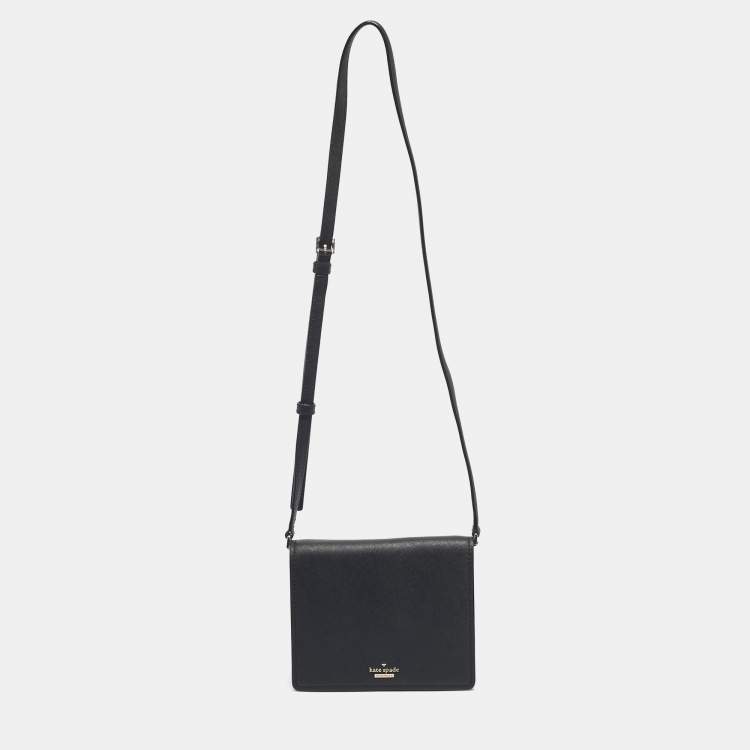 Pre Owned Kate Spade Black Leather Cameron Street Dody Crossbody Bag
