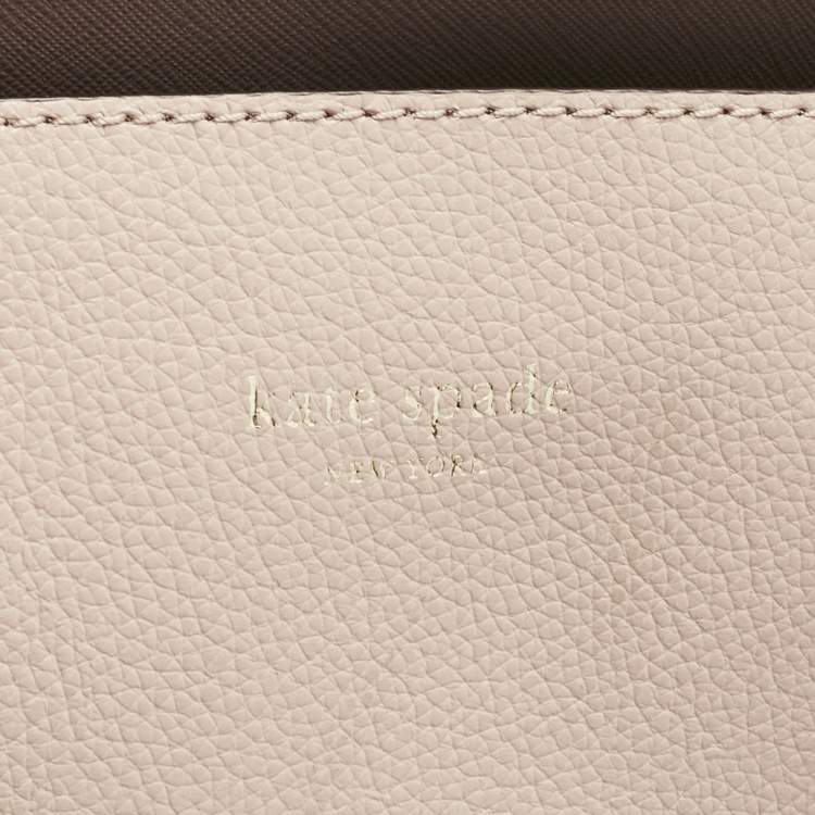 Pre Owned Kate Spade Light Pink Leather Medium Eva Tote