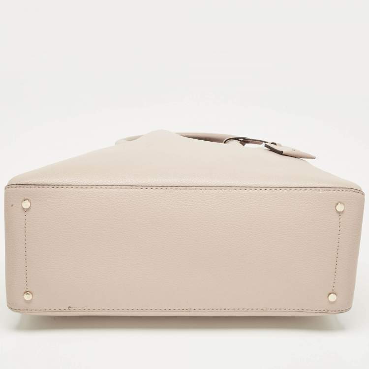 Pre Owned Kate Spade Light Pink Leather Medium Eva Tote