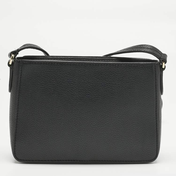 Pre Owned Kate Spade Black Leather Hayes Street Eniko Crossbody Bag