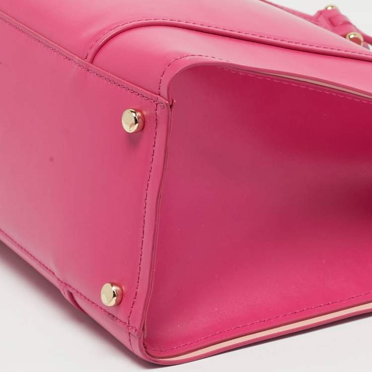 Pre Owned Kate Spade Fuchsia Leather Small Arbour Hill Elodie Tote