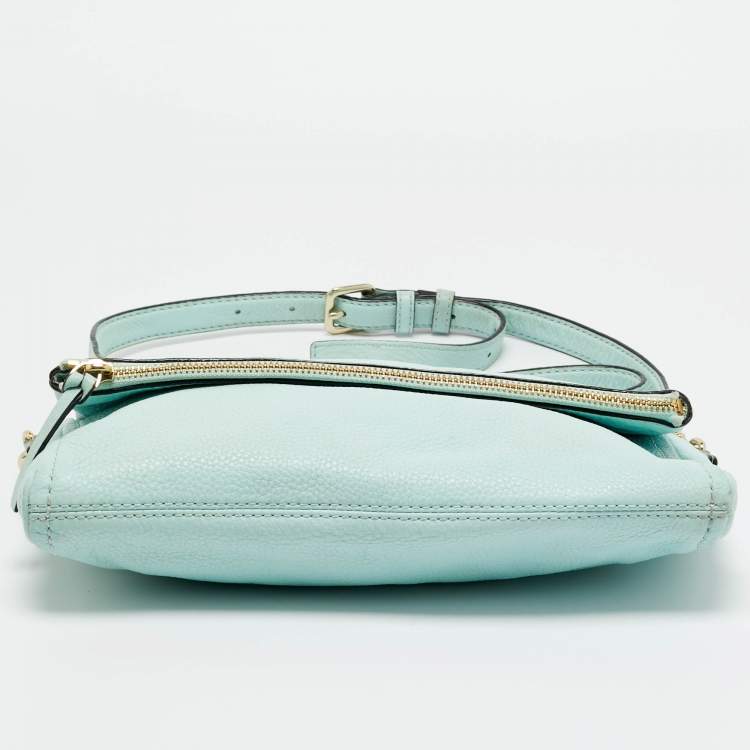 Pre Owned Kate Spade Light Green Leather Cobble Hill Clarke Crossbody Bag