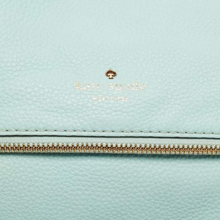 Pre Owned Kate Spade Light Green Leather Cobble Hill Clarke Crossbody Bag