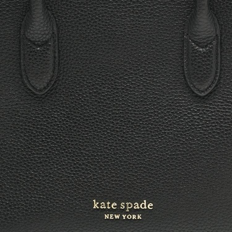 Pre Owned Kate Spade Black Leather Knott Satchel
