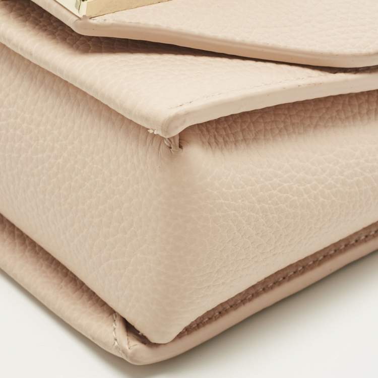 Pre Owned Kate Spade Beige Leather Knollwood Drive Buckle Hope Top Handle Bag