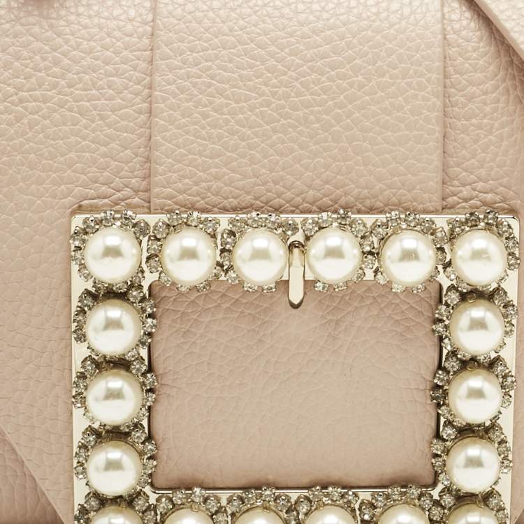 Pre Owned Kate Spade Beige Leather Knollwood Drive Buckle Hope Top Handle Bag