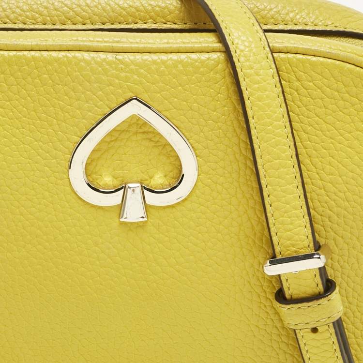 Pre Owned Kate Spade Green Leather Kourtney Camera Crossbody Bag