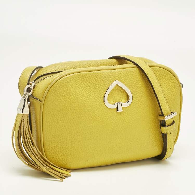 Pre Owned Kate Spade Green Leather Kourtney Camera Crossbody Bag