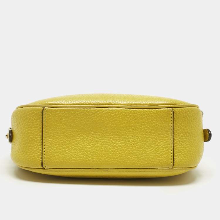 Pre Owned Kate Spade Green Leather Kourtney Camera Crossbody Bag