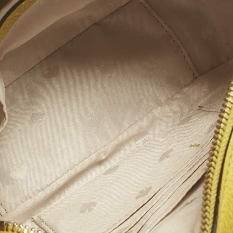 Pre Owned Kate Spade Green Leather Kourtney Camera Crossbody Bag