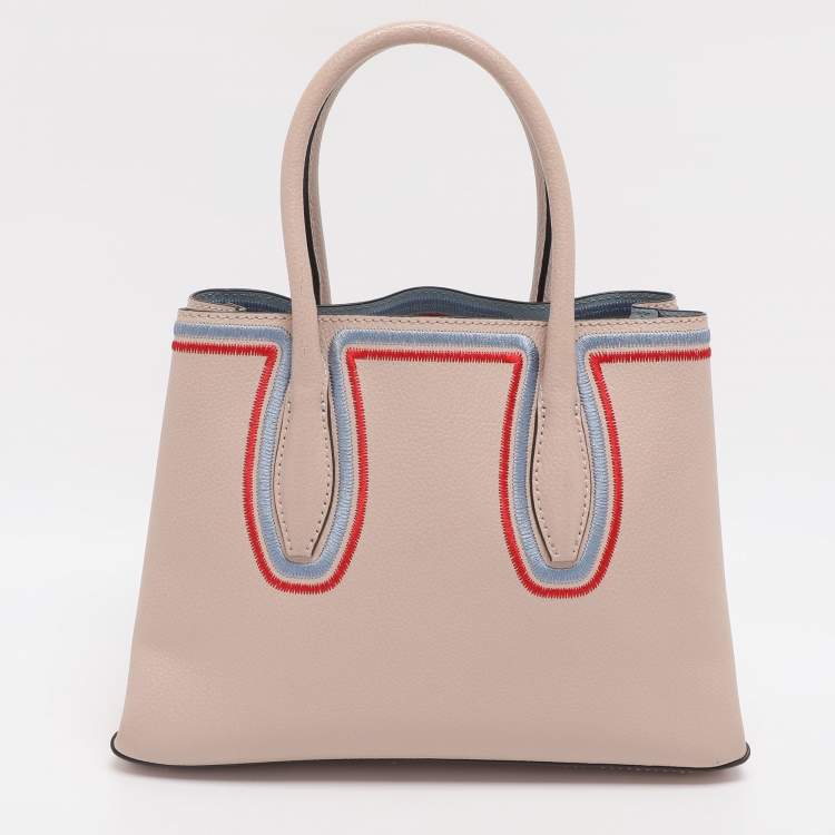 Pre Owned Kate Spade Beige Leather Small Eva Embroidered Tote