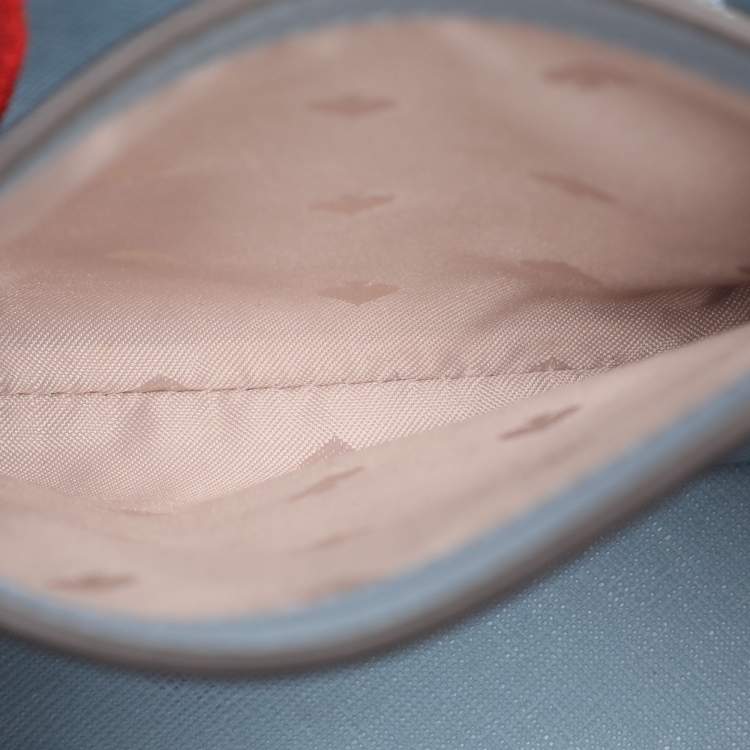 Pre Owned Kate Spade Beige Leather Small Eva Embroidered Tote