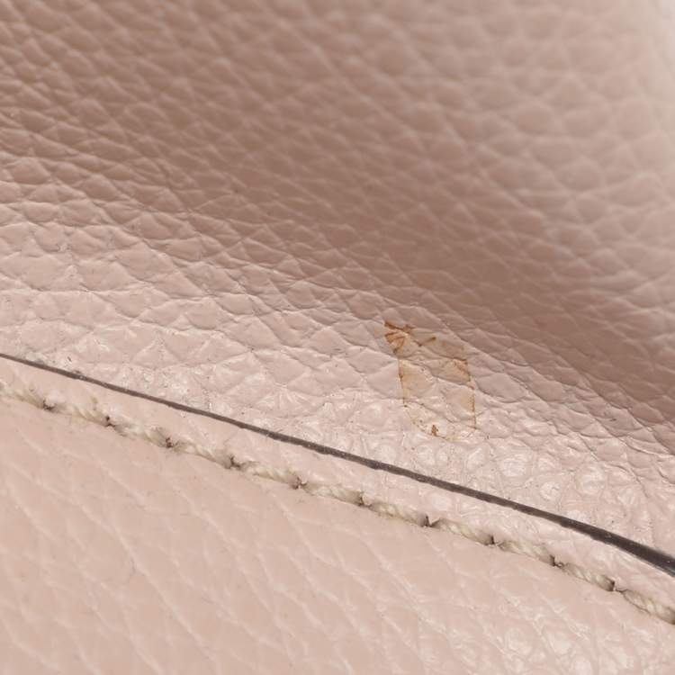 Pre Owned Kate Spade Beige Leather Small Eva Embroidered Tote