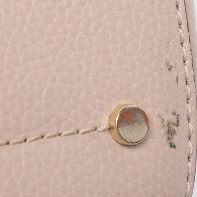 Pre Owned Kate Spade Beige Leather Small Eva Embroidered Tote