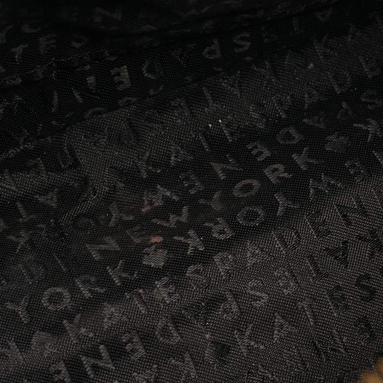 مملوكة مسبقًا Kate Spade Black/White Leather Grove Street Millie Art Crossbody Bag