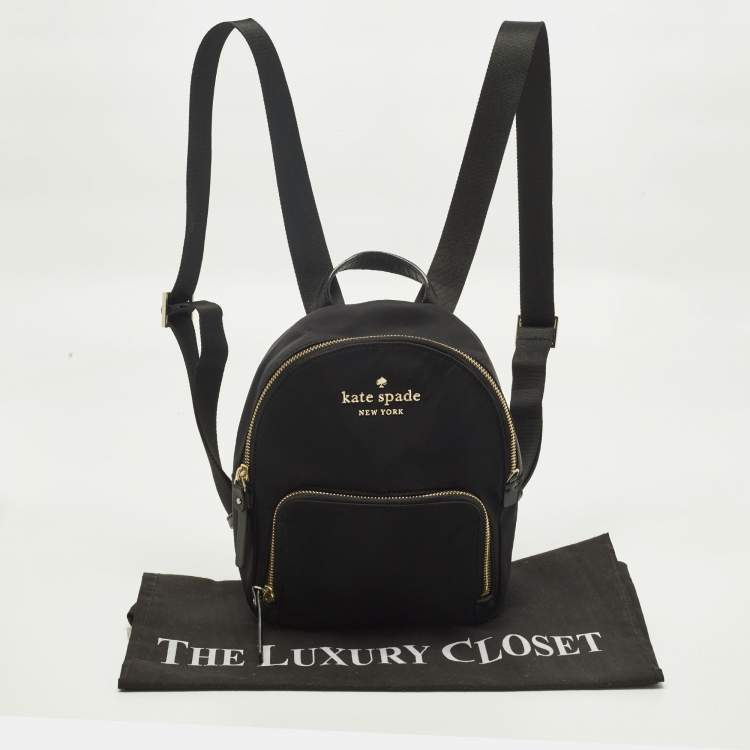 Pre Owned Kate Spade Black Nylon Watson Lane Hartley Backpack