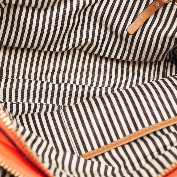 مملوكة مسبقًا Kate Spade Coral Red Leather Multi Zip Satchel