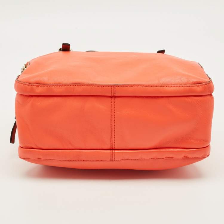 مملوكة مسبقًا Kate Spade Coral Red Leather Multi Zip Satchel