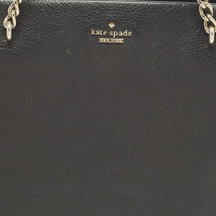 Pre Owned Kate Spade Emerson Place Phoebe Black Leather Tote
