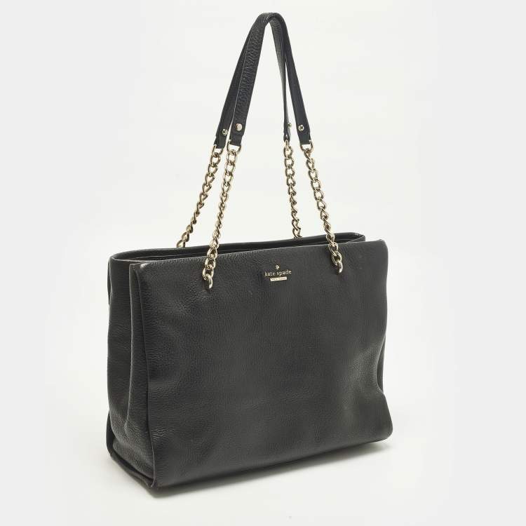 Pre Owned Kate Spade Emerson Place Phoebe Black Leather Tote